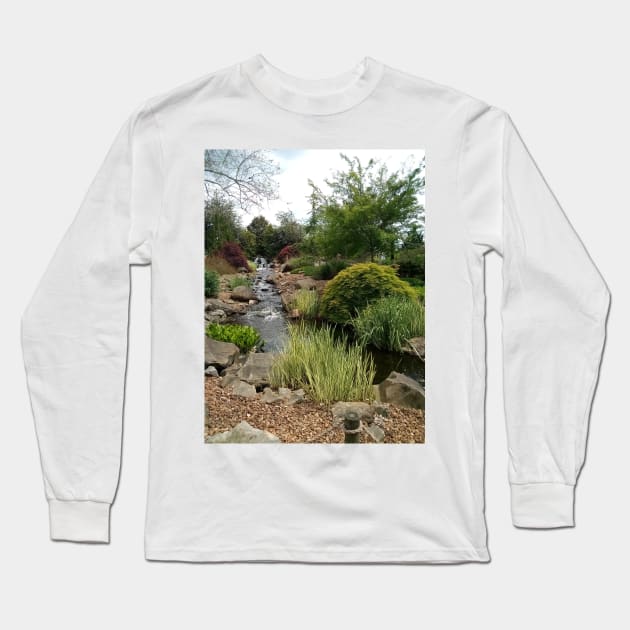 Wilderness Waterfall Long Sleeve T-Shirt by JadedAlice